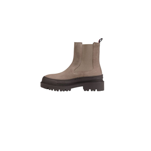 Tommy Hilfiger Gray Suede Leather Boot